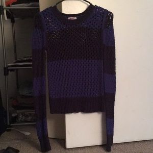 Black and blue sweater